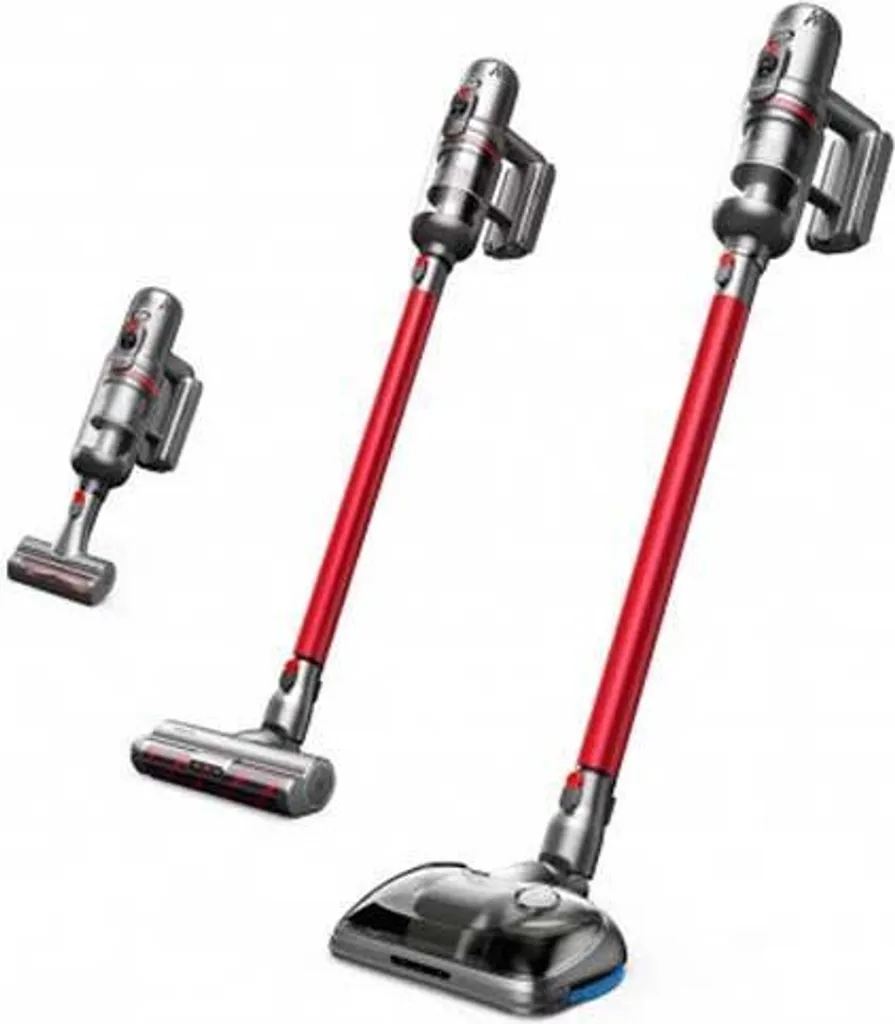 Puppyo T12 Pro Rinse Aspirateur à main sans sac Gris et Rouge puissant