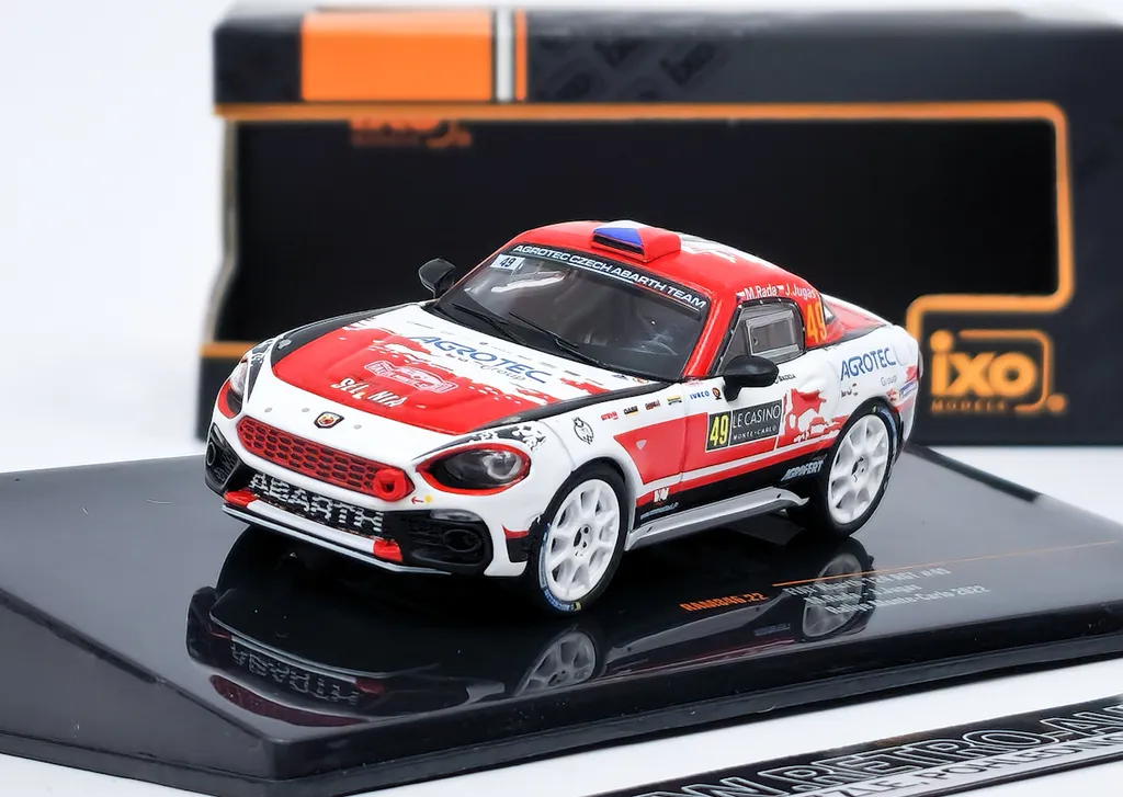 Abarth 124 RGT IXO 1:43 Édition Limitée Rallye Monte Carlo No 49
