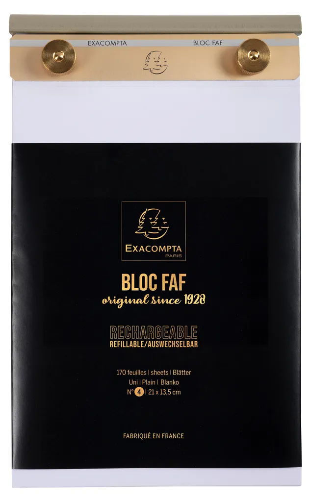 Fini les Notes Perdues avec le Bloc FAF Complet N° 4 Uni Blanc Pro