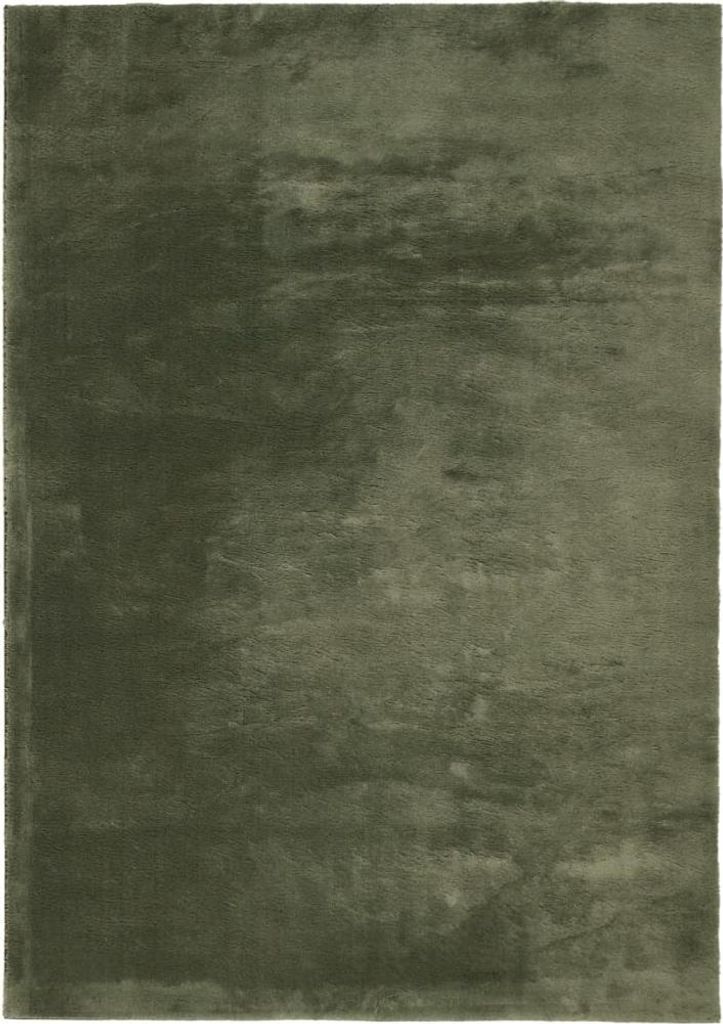 vidaXL Teppich HUARTE Kurzflor Weich und Waschbar Waldgrün 160x230 cm