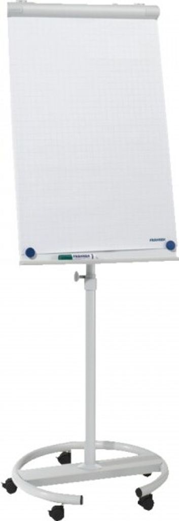 FRANKEN Flipchart ECO/Mobil, hellgrau, Metall, Tafel 680x1050mm, Höhe 2200mm