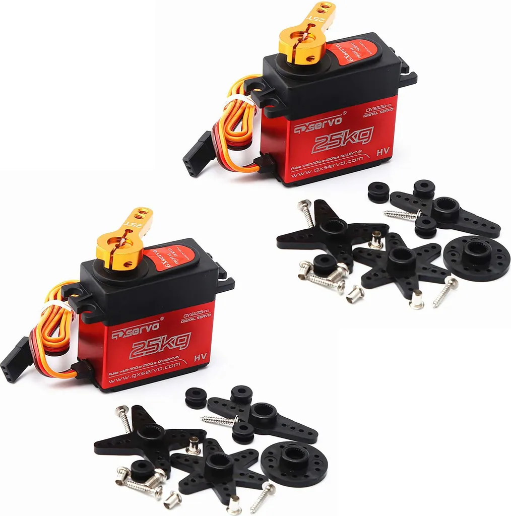 2 Servos Numériques DSSERVO DS3225 25KG Metal Gear pour RC Traxxas HSP