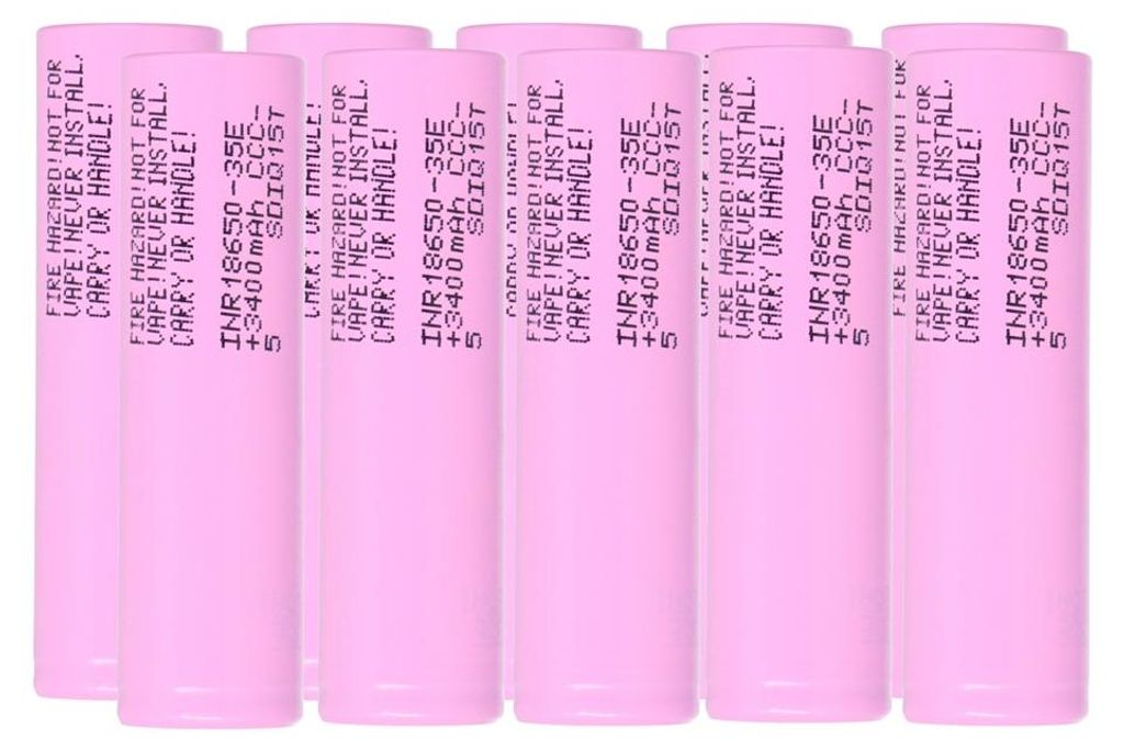 10 batteries Samsung INR18650-35E, format 18650, 3,6V, Image du produit 