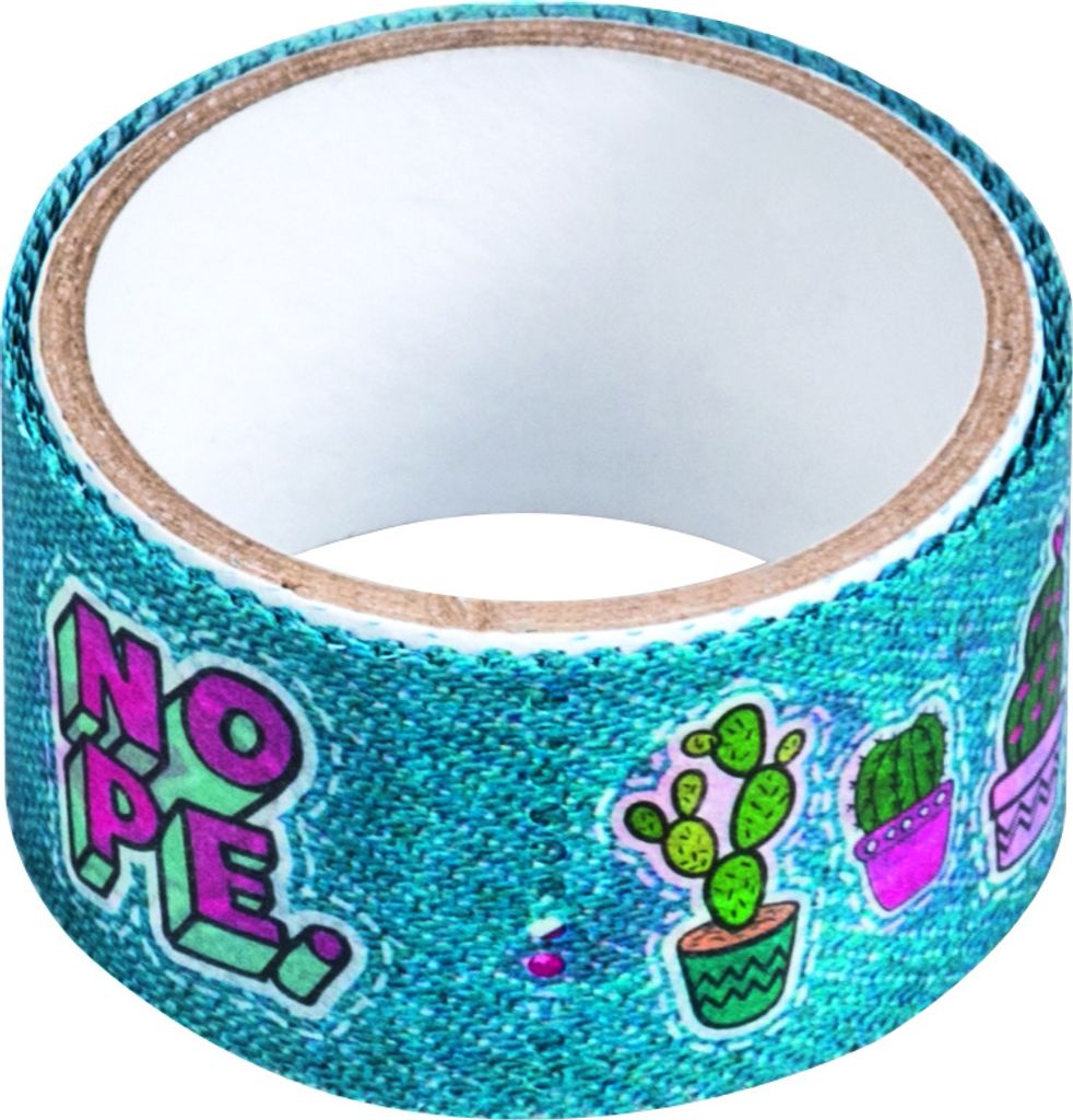 Heyda 203584502 Deko Tapes Stamp "Good Vibes" 2,4 m, jeder Abschnitt 34 x 25,5 mm