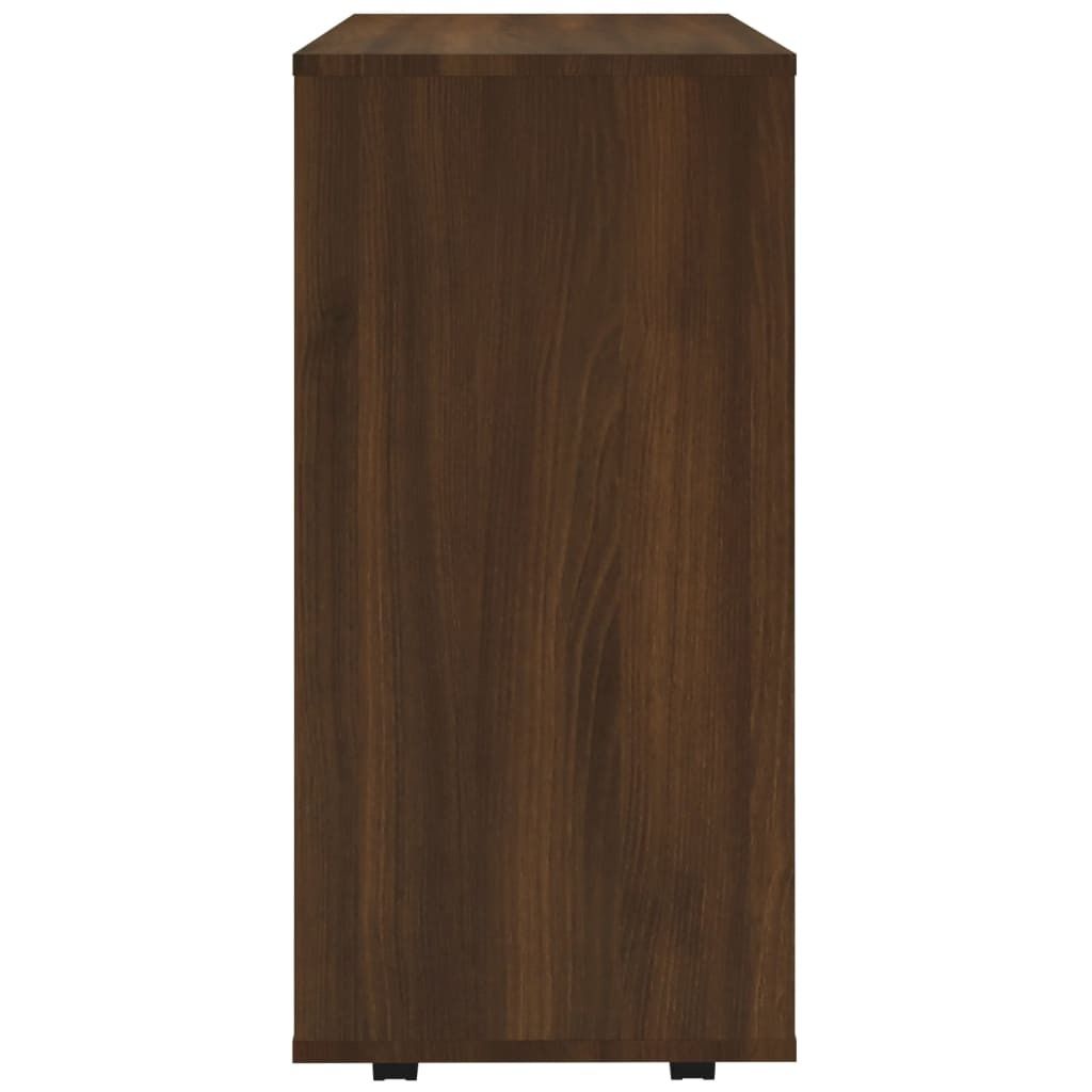 vidaXL Szafka na kółkach brązowy dąb 60x35x75 cm materiał Zdjęcie produktu 2