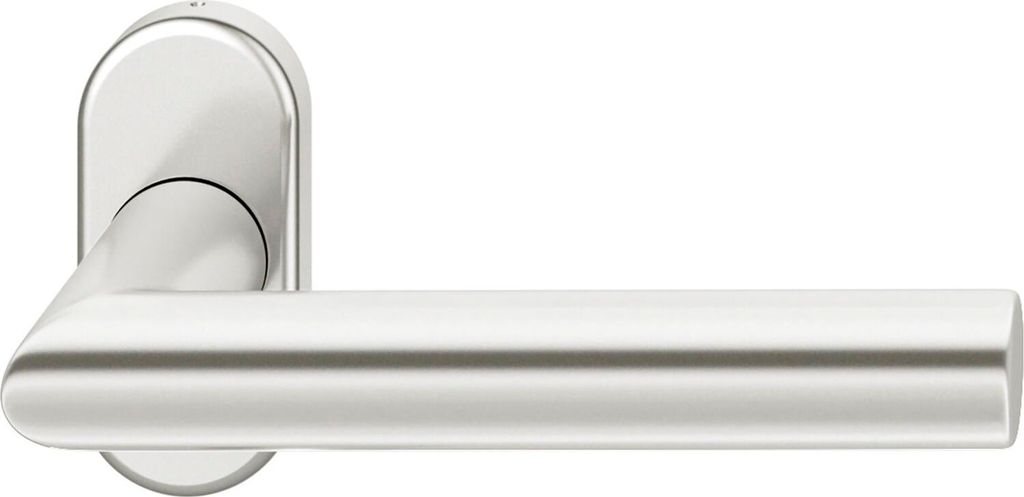 FSB FH-Rahmentürdrücker 09 1076 Hochhaltefeder B ovale Rosette Aluminium silber