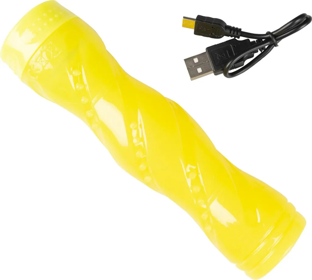 Jouet Chien LED USB Jaune Duvo+ Playstick - Éclairage Puissant et Robuste