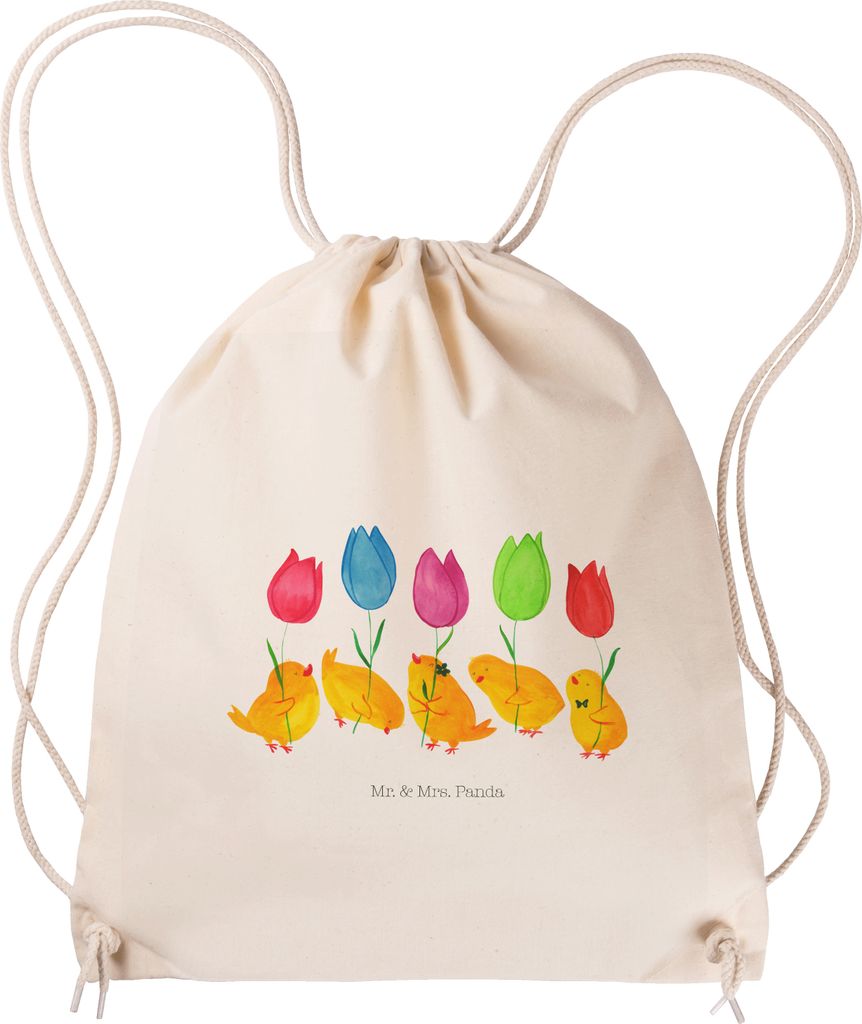 Mr. & Mrs. Panda Jutebeutel Küken Parade - Transparent - Geschenk, Ostern, Ostergrüße, Frohe, Baumwollbeutel, Sportbeutel Kindergarten, Stoffbeu...