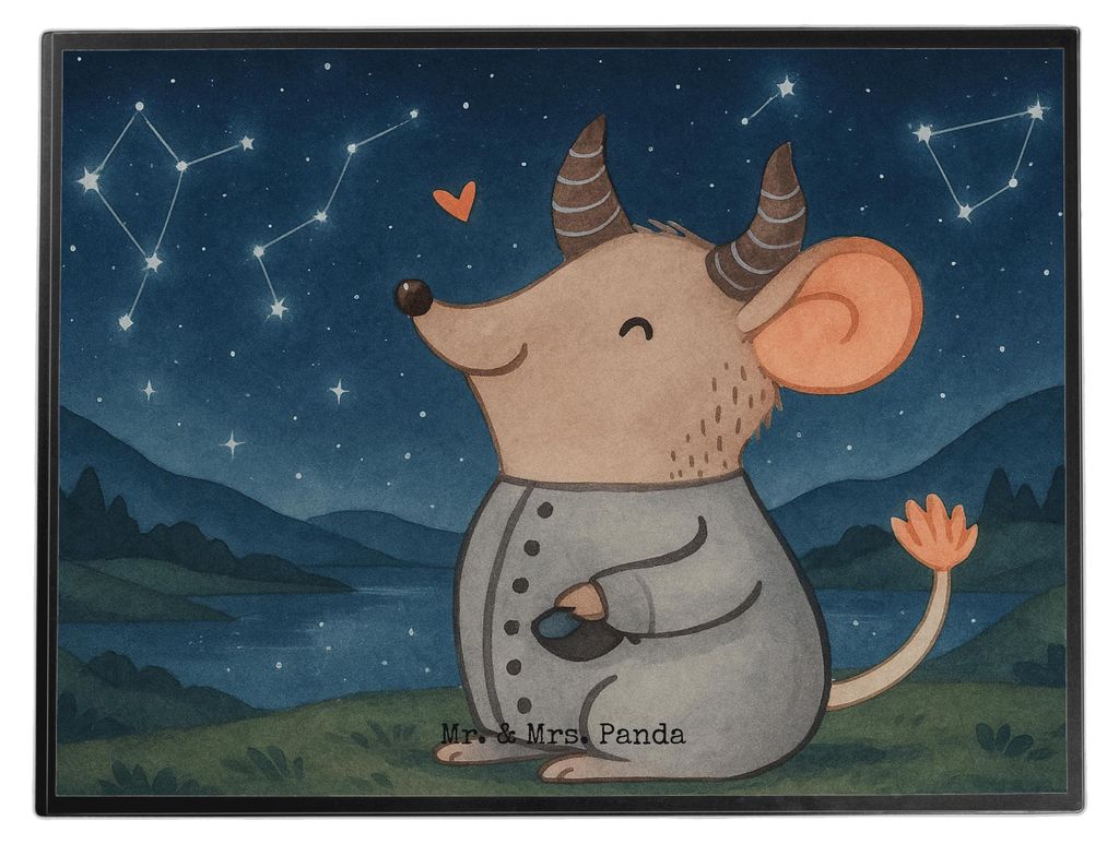 Mr. & Mrs. Panda Schreibunterlage Stier Astrologie Design - Weiß - Geschenk, Sternzeichen, Tierkreiszeichen, schreibtischunterlagen, malunterlage,...