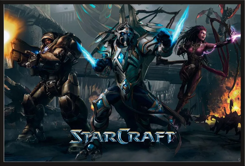 Affiche Starcraft Legacy of the Void avec Cadre Shinsuke 61x91,5 cm