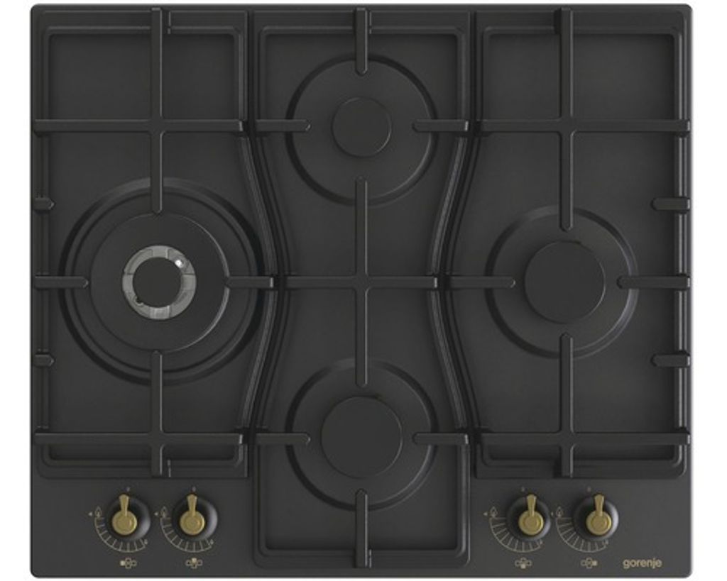 Gorenje GW6D42CLB hob Black Built-in 60 cm Gas 4 zone(s)