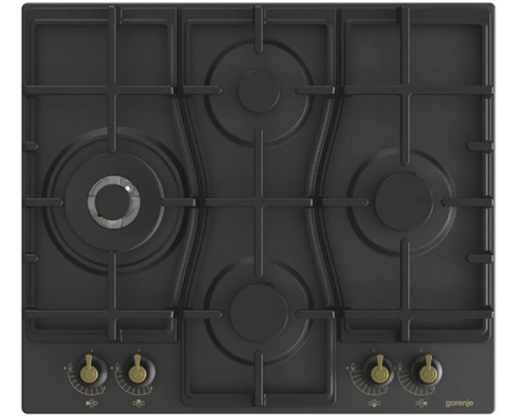 Gorenje GW6D42CLB Table de cuisson gaz 60 cm noir encastrable