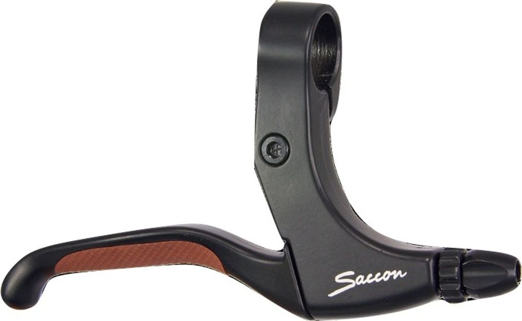 SACCON VWP Bremsgriff Set Schwarz mit braunem Gummi -TPR Produktbild 