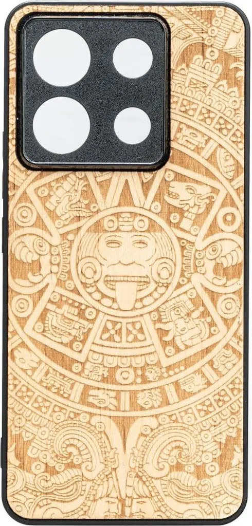 Cover in legno Bewood per Xiaomi Redmi Note 13 5G Calendario azteco Aniegre