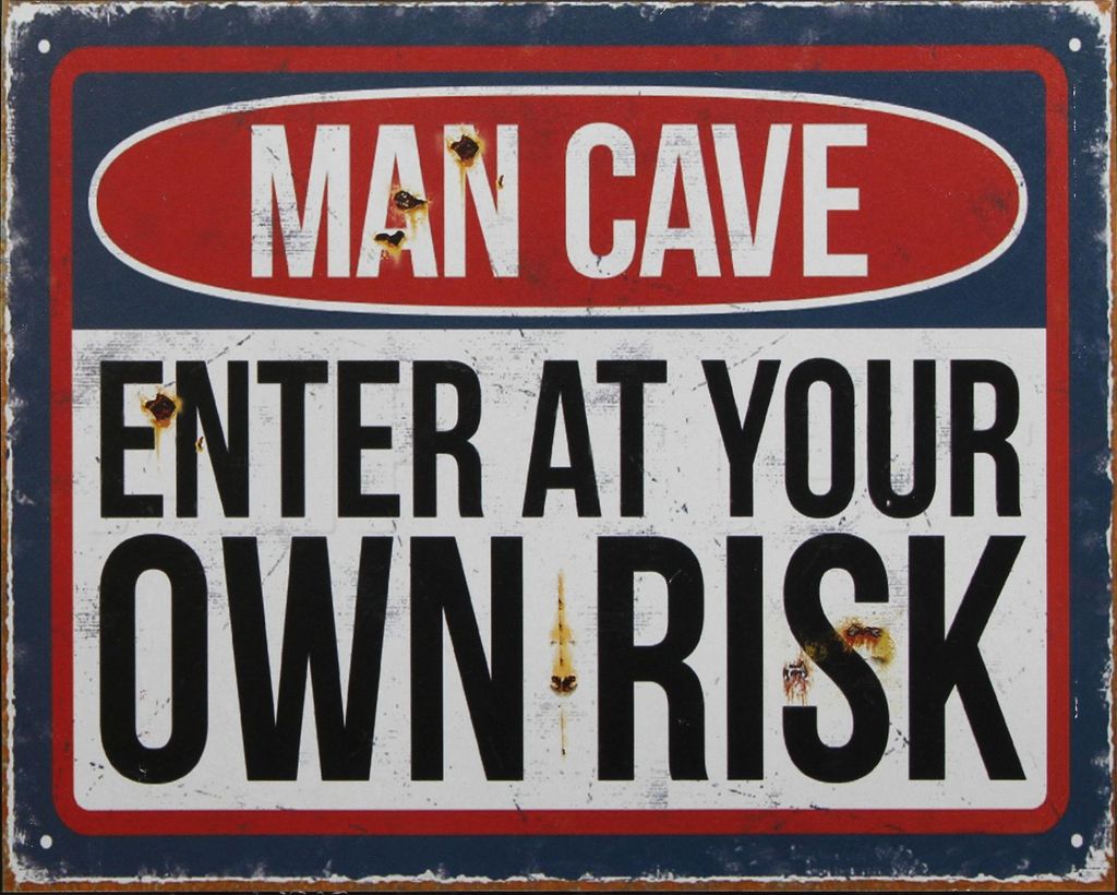 Blechschild Man Cave Replikat Retro Design Dekoration
