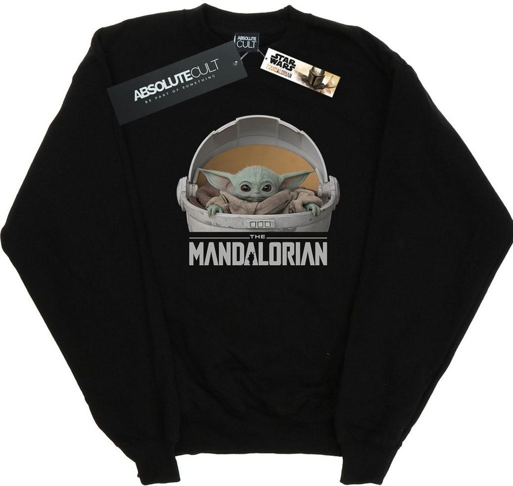 Star Wars - "The Mandalorian The Child" Sweatshirt für Herren BI46443 (L) (Schwarz)