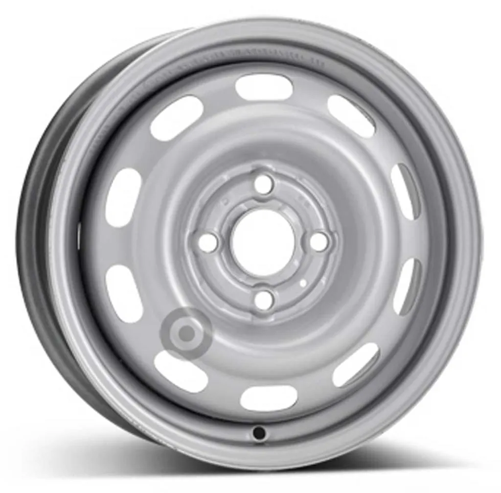Jante ALCAR ACCIAIO 4925 4x100 ET 43.5 Argent en acier renforcé