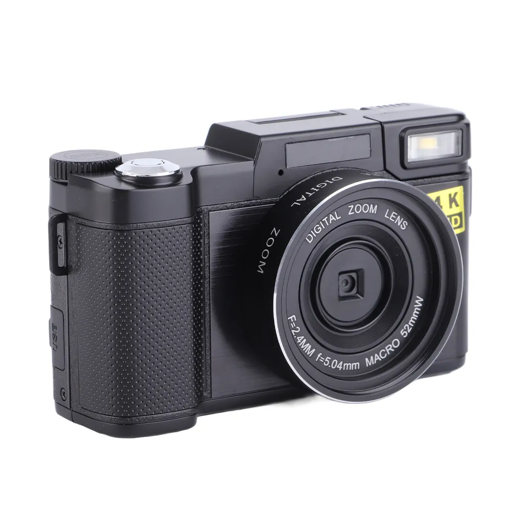 Caméra vlogging 4K 48MP avec stabilisation et écran IPS 3,2 pouces