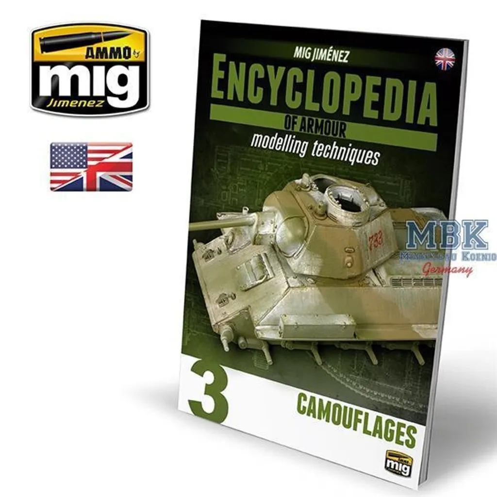 Livre de Modélisme Blindés Tome 3 Camouflages Ammo of MIG AMIG6152 Guide