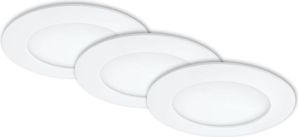 Lampada da incasso a LED, set da 3, 4000K Ø12cm 8W IP44 Immagine del prodotto 