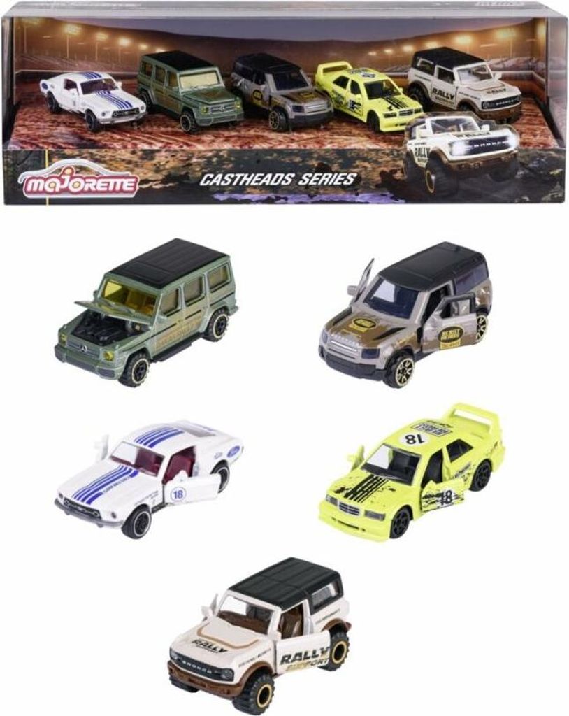 Majorette Spielzeugauto Premium Cars CastHeads Series 5 Pieces Giftpack 212054211