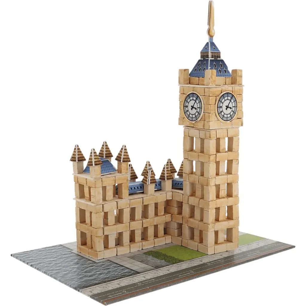 Jeu de construction architecture Big Ben L - Kit de briques en argile