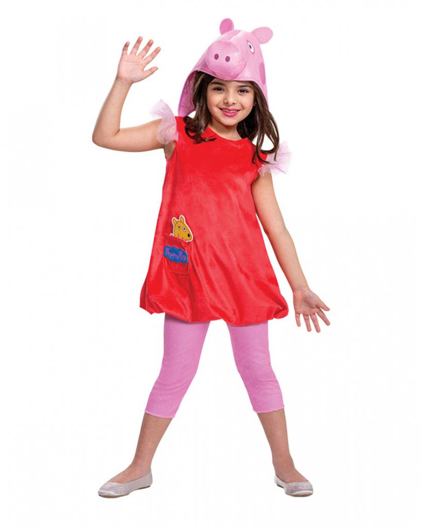 Peppa Pig Deluxe Kostüm für Kleinkinder für Fasching & Halloween Größe: M