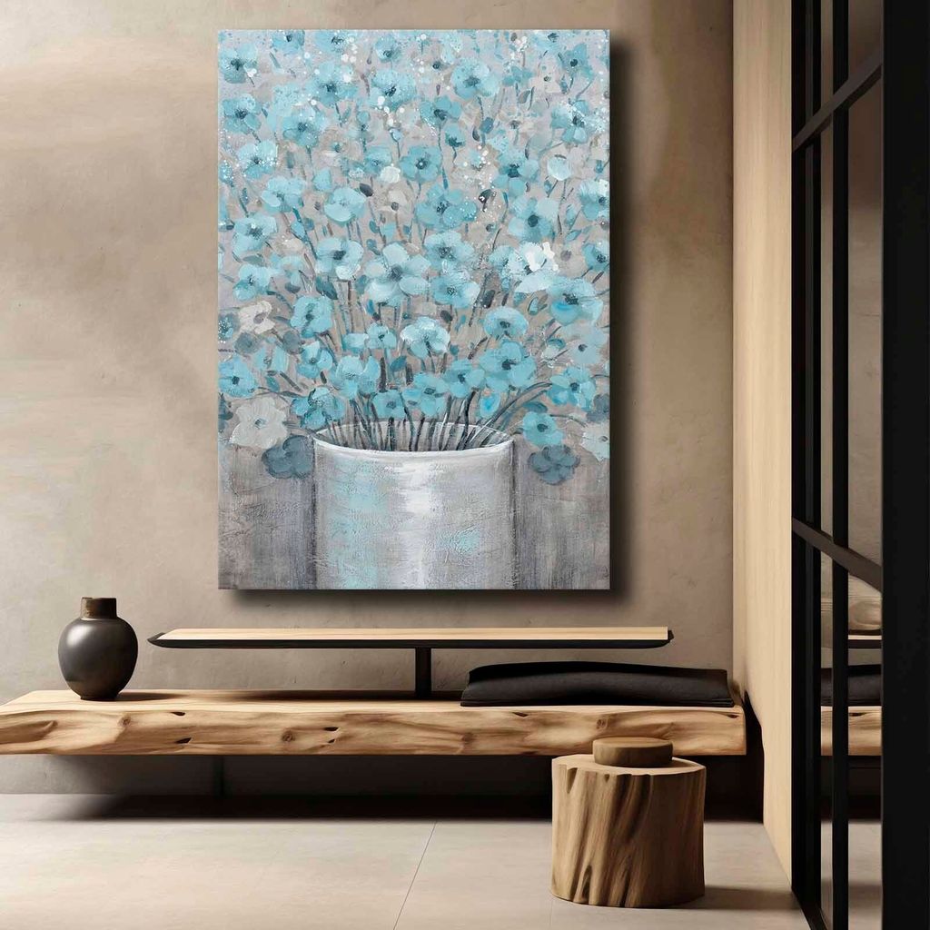 Wallity, 70100softc-017, Dekorative Leinwandmalerei, 100 % LEINWAND, Mehrfarbig, 70 x 100 cm