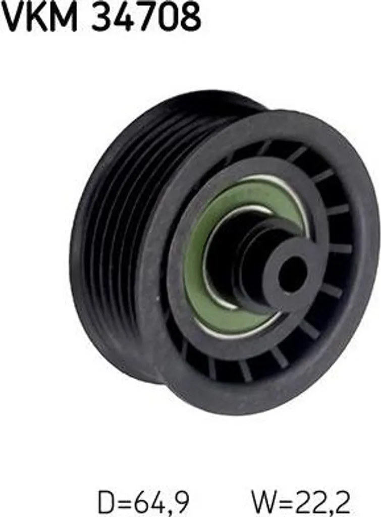 Rullo Guida SKF VKM 34708 per Cinghia Trapezoidale Ford 1731730