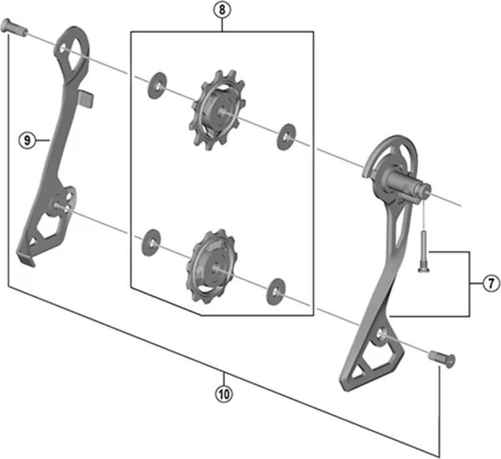 Shimano Schaltrollenschrauben für ULTEGRA RD-R8050