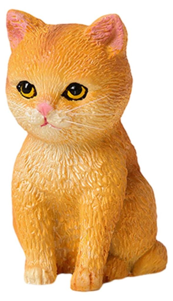 Handgefertigte, realistische Katzenfigur aus Kunstharz, ideal als Dekoration für Zuhause, Büro, Schreibtisch oder Wohnzimmer.
