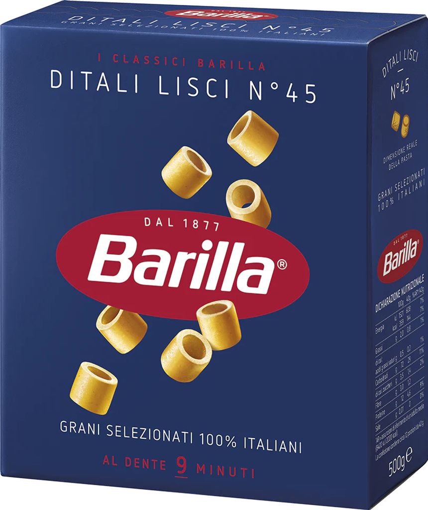 Makaron Ditali Lisci n45 500g - Barilla Zdjęcie produktu 