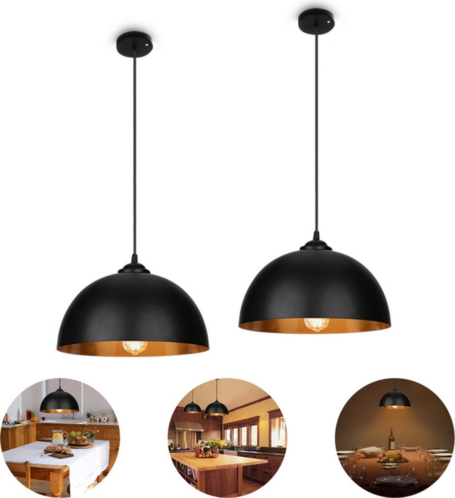 Fiqops 2x LED Pendelleuchte Hänge-Leuchte Hängelampe Produktbild 