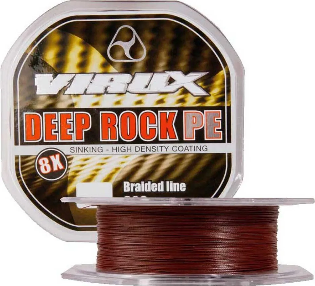 Tresse de pêche Virux Deep Rock Marron 300m 0.45mm haute résistance