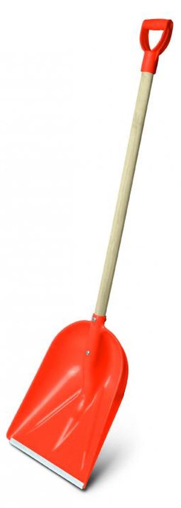 KWAZAR Schneeschaufel schmal 143 cm mit Aluminiumverstärkung