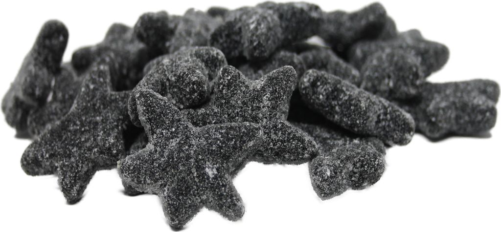 Lakritz Sterne starkes Lakritz mit salzigem Überzug veggie 1000g