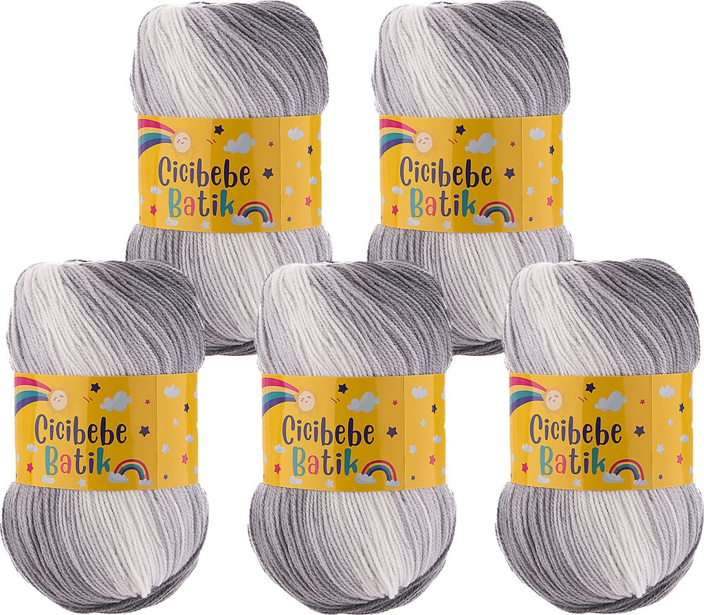 500g Farbverlaufsgarn Cicibebe Batik Strickgarn Winterwolle Häkelgarn mehrfarbig