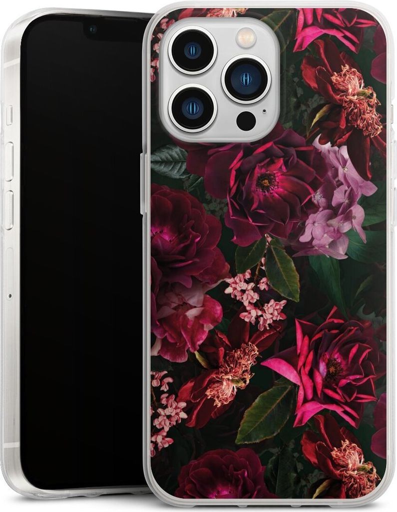 DeinDesign Handyhülle für Apple iPhone 13 Pro Silikon Hülle Case Smartphone Schutzhülle Blumen Blüte Rose