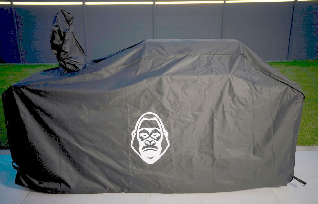 GORILLER BLACKBACK S8 Outdoor-Küche, Gasgrill mit Waschbecken, Edelstahl, Schwarz