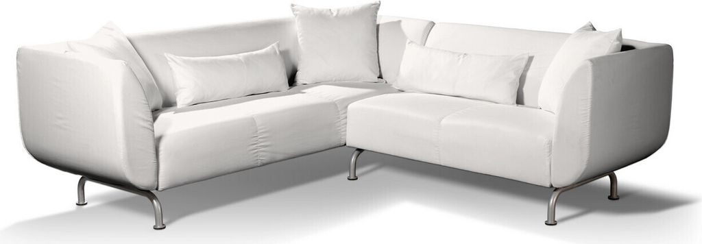 Dekoria Bezug für Strömstad 3+2-Sitzer Sofa, weiss, Bezug für Stromstad 3+2-sitzer