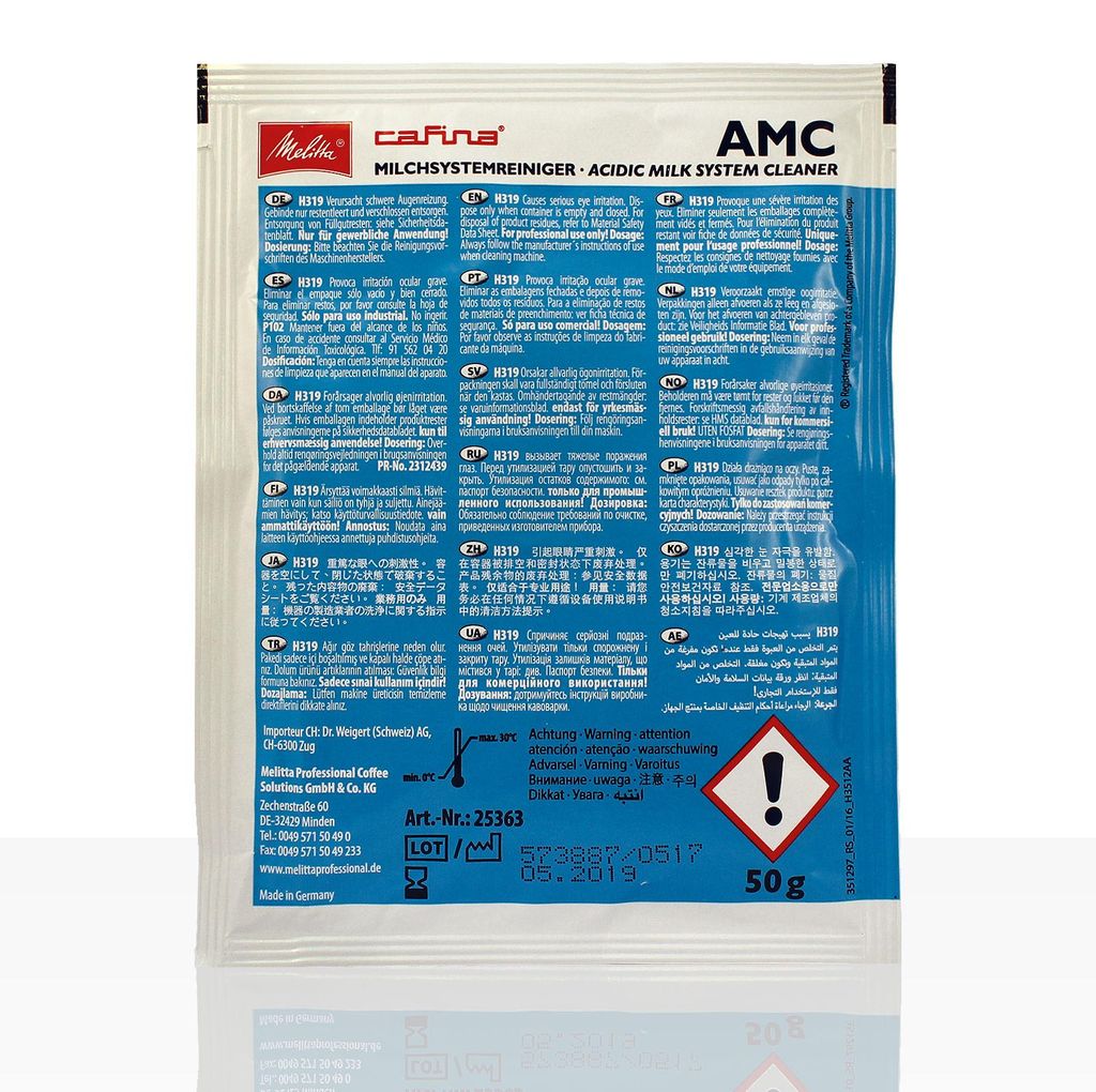Melitta Cafina AMC Milchsystemreiniger 50 x 50g, Produktbild 