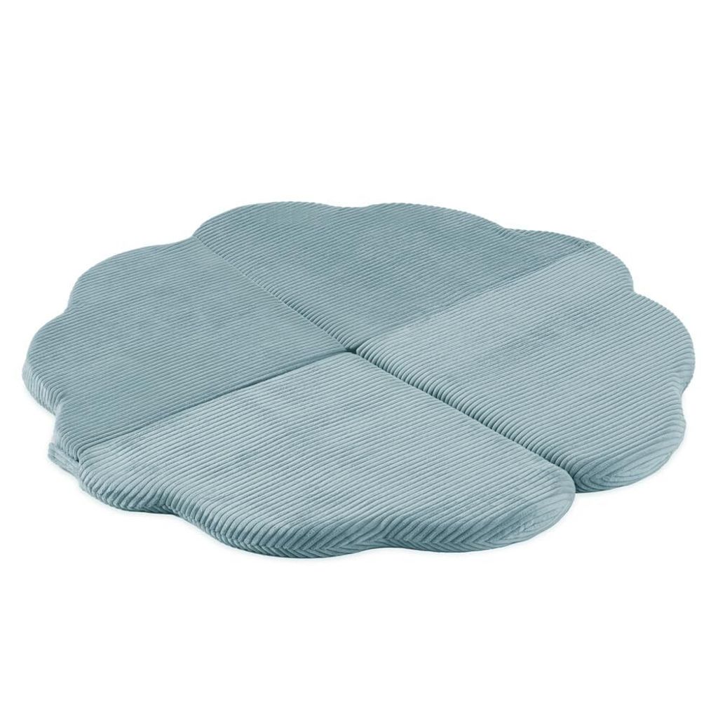 MISIOO Faltbare Krabbelmatte Baby 115x115x5 cm - Freundliche Baby Spielmatte für Kleinkinder - Hochwertige Weiche Spielmatte - Blau