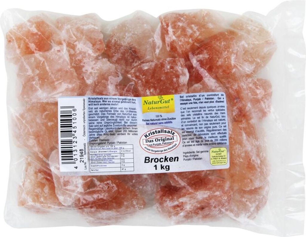 Kristallsalz - Brocken Vorgebirge des 1kg