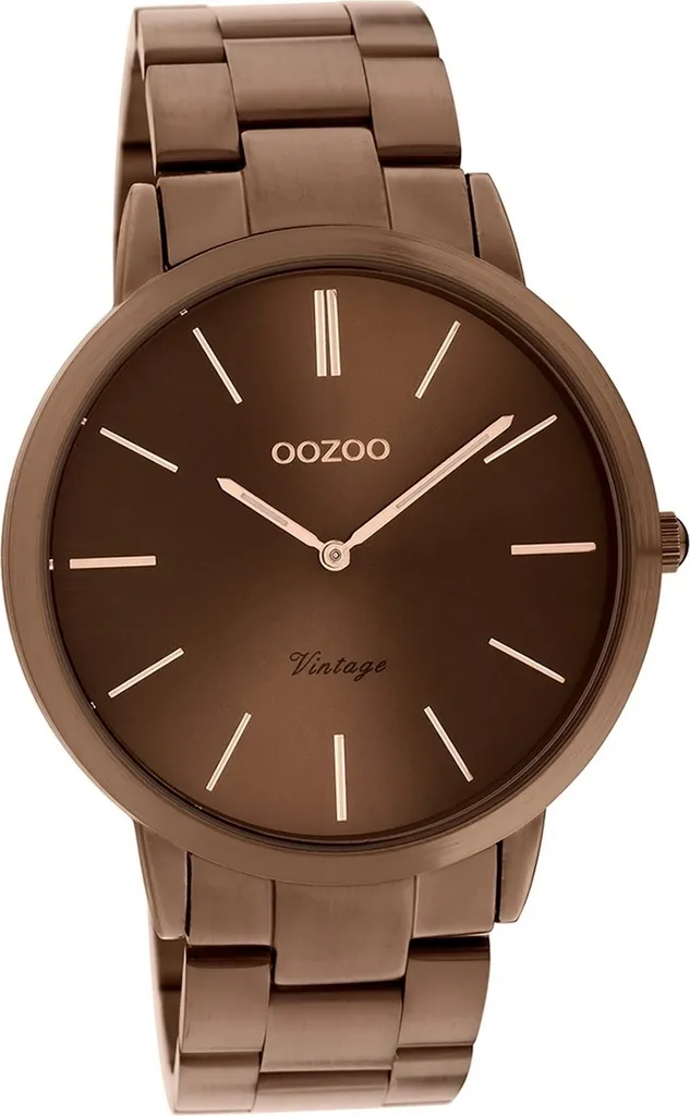 Oozoo Montre C20103 Vintage Series Marron en Acier Inoxydable Mixte