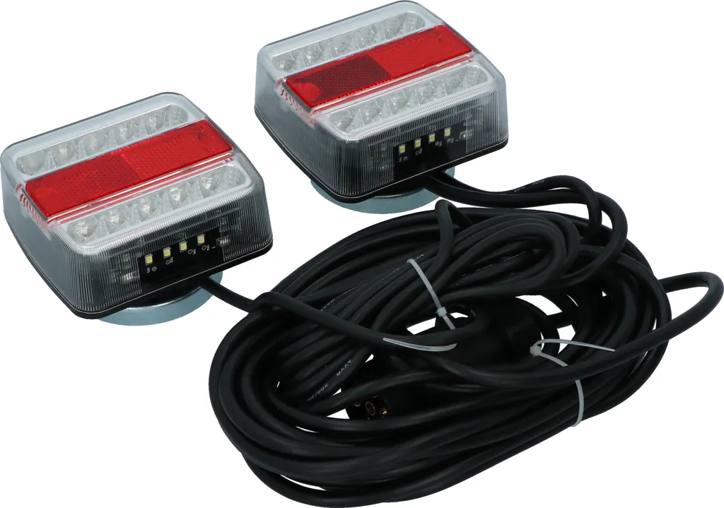 Feux de remorque LED aimantés Carpoint avec câble de 7m et prise 7 broches - 5