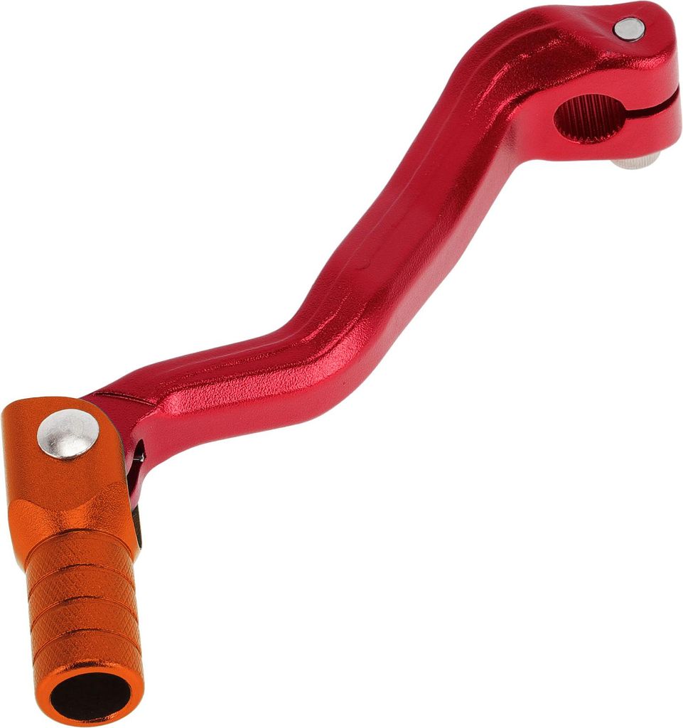 Faltbarer Motorrad-Schalthebel für Bosuer M4 Aluminiumlegierung Pedal Schalthebelarm Rot Orange