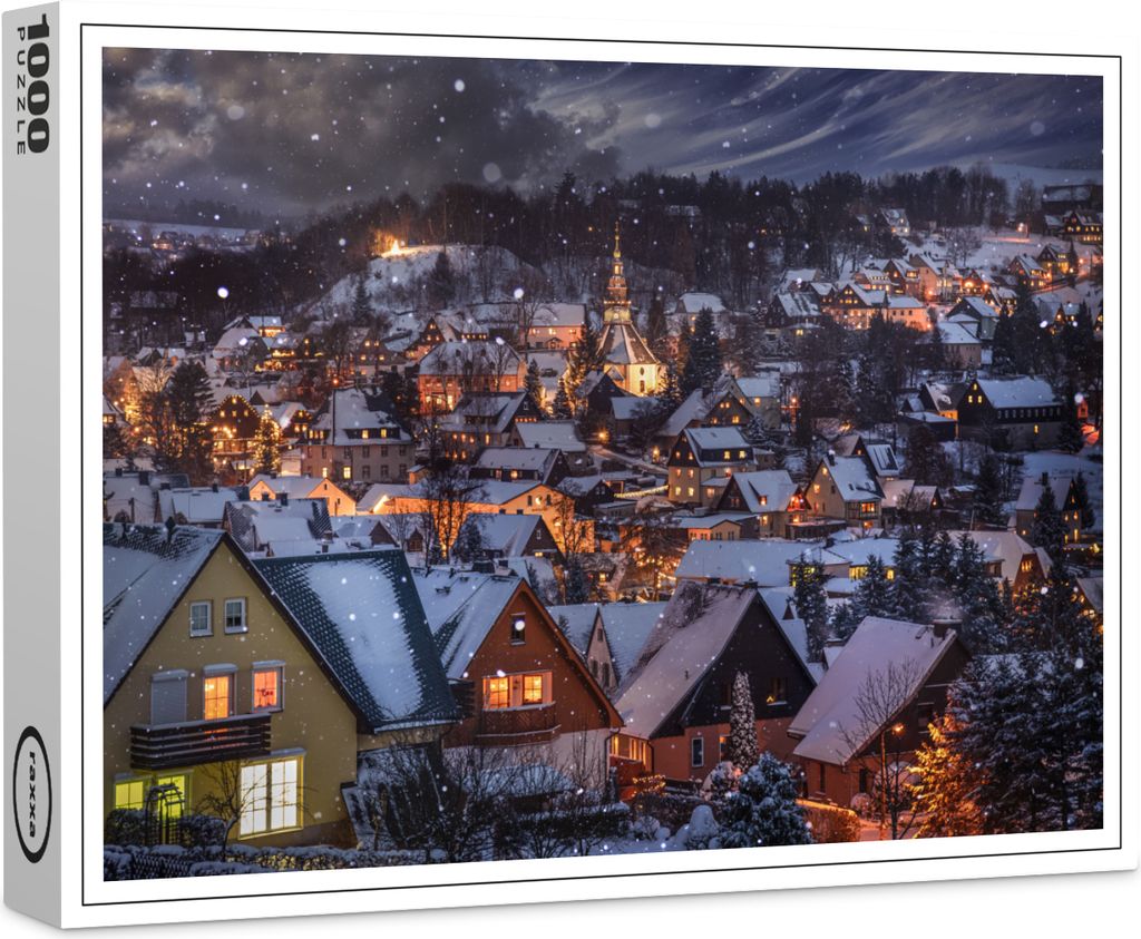 puzzle premium raxxa "Seiffen im Erzgebirge", 1000 pièces Image du produit 