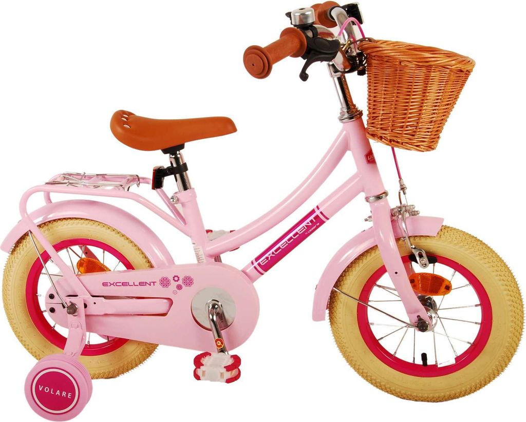 Volare Excellent Kinderfahrrad - Mädchen - 12 Zoll - Rosa Produktbild 