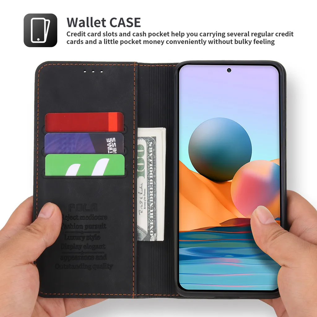 Custodia In Vera Pelle Suncase Per Xiaomi Redmi Note 10 Pro Slim Edition Con 826968