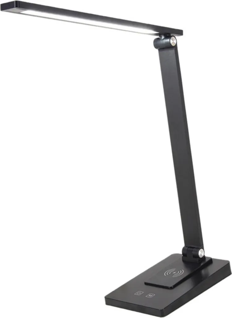 Lampe de bureau pliable LED à intensité réglable et alimentation USB